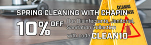 10% off Disinfecting collection cleaning graphic