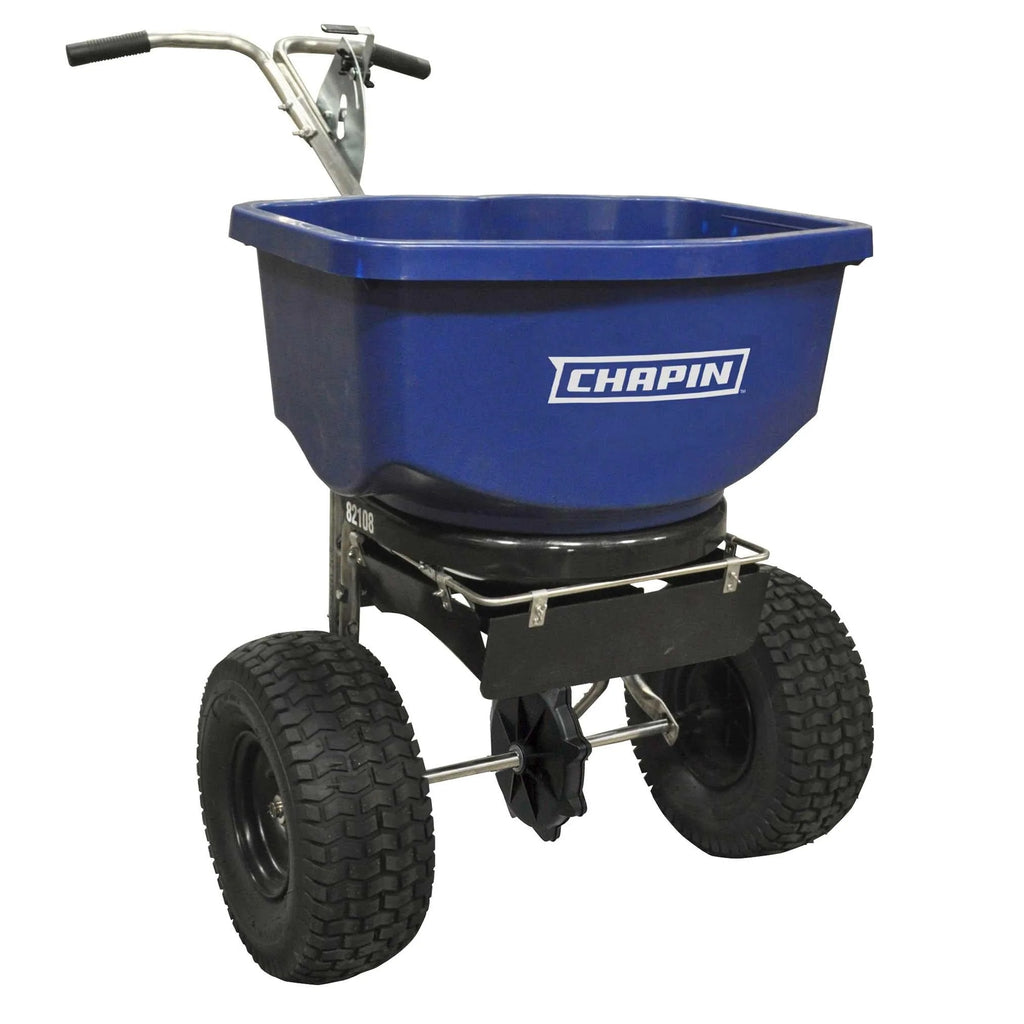 Chapin 82108B: 100-pound Professional & Residential Salt and Ice Melt Broadcast Spreader - Chapin International