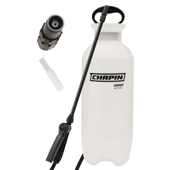 Chapin 20003: 3-gallon Lawn and Garden Poly Tank Sprayer with Anti-Clog Filter for Fertilizers, Herbicides and Pesticides