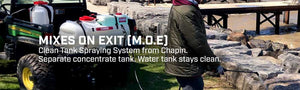 Chapin Mixes on Exit - Clean Tank Spraying System