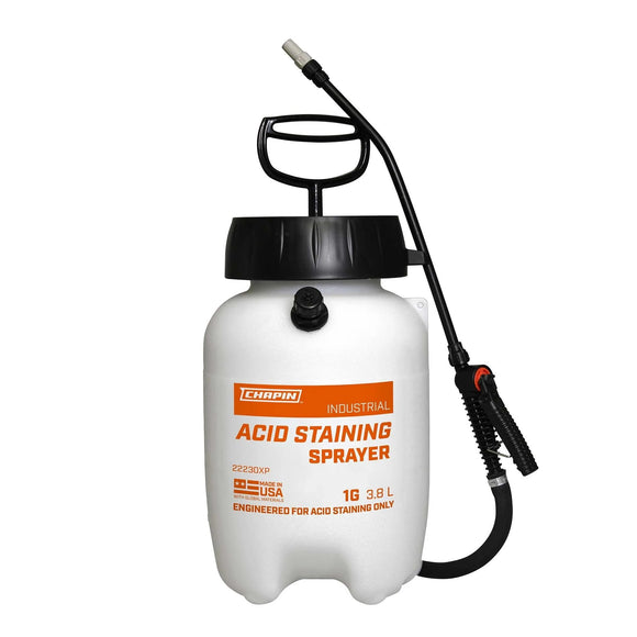 Chapin 22230XP: 1-gallon Industrial Acid Staining Tank Sprayer for Acid Staining and Acid Cleaning Applications - Chapin International