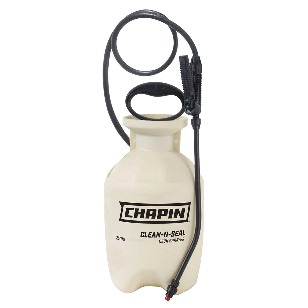 Chapin 25010: 1-gallon Clean 'N Seal Poly Deck Sprayer for Deck Cleaners, Transparent Stains and Sealers - Chapin International
