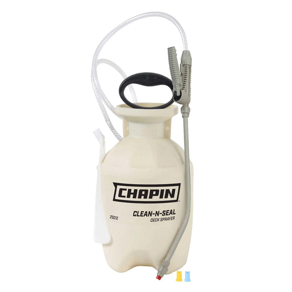 Chapin 25012: 1-gallon Clean 'N Seal Poly Deck Sprayer for Deck Cleaners and Transparent Stains and Sealers - Chapin International