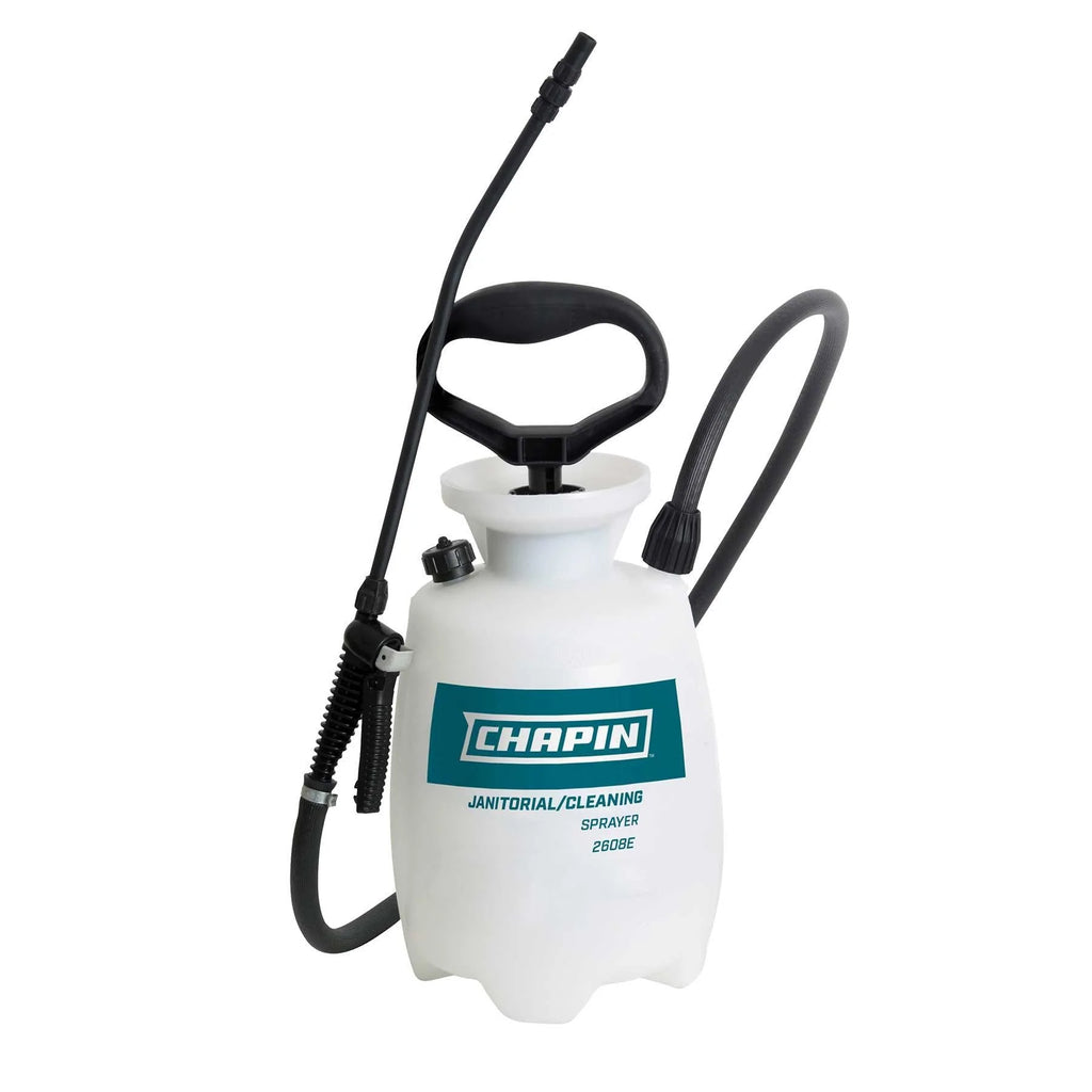 Chapin 2608E: 1-gallon Industrial Janitorial/Sanitation Tank Sprayer with Adjustable Poly Cone Nozzle - Chapin International