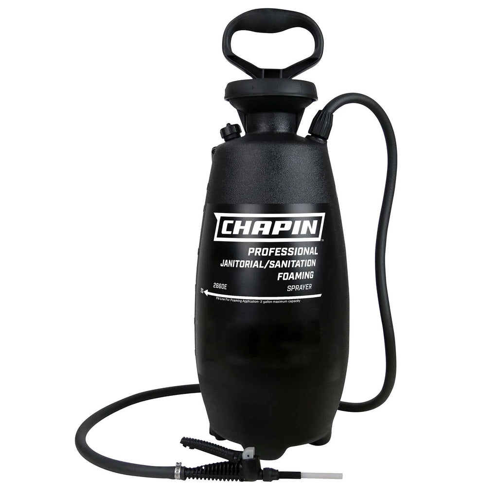 Chapin 2660E: 3-gallon Industrial Foaming Janitorial/Sanitation Poly Tank Sprayer, 2 Foaming Nozzles - Chapin International