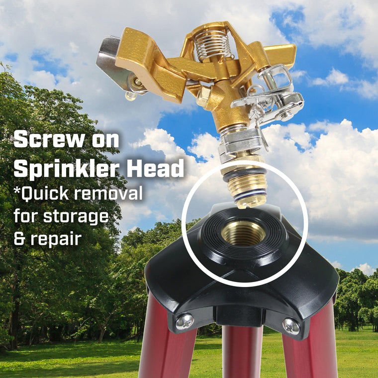 Chapin 4993: Heavy Duty Brass Head Tripod Impact Lawn Sprinkler