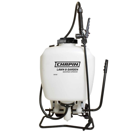Chapin 60100: 4-gallon Home & Garden Manual Backpack Sprayer for Fertilizers, Herbicides and Pesticides - Chapin International