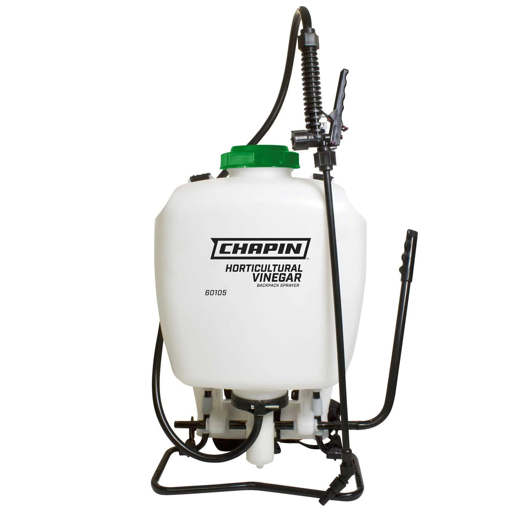 Chapin 60105: 4-gallon Horticultural Vinegar Manual Backpack Sprayer for Organic Gardening and Weed Control - Chapin International