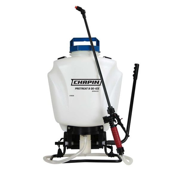 Chapin 61808: 4-gallon Pre-Treat and Ice Melt Manual Backpack Sprayer - Chapin International