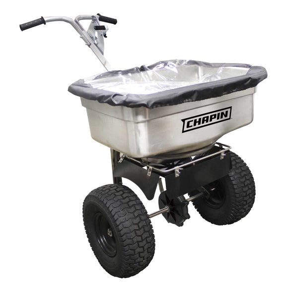 Chapin 82500B: 100-pound Stainless Steel Professional Broadcast Salt Spreader - Chapin International