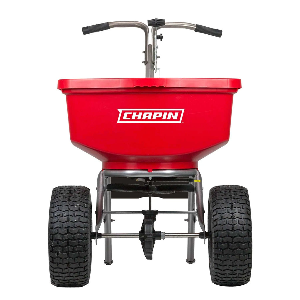 Chapin 8400C: 100-pound Professional Broadcast Turf Spreader with Stainless Steel Frame - Chapin International
