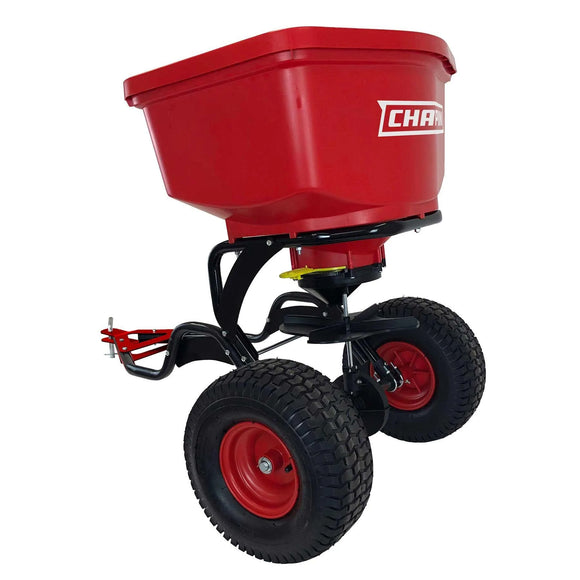 Chapin 8620B: 150-pound Poly Hopper Auto-stop Tow Behind Spreader - Chapin International